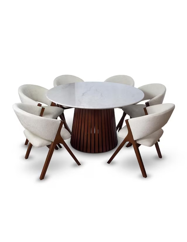 Comedor para 6 personas de mÃ¡rmol 1161817127