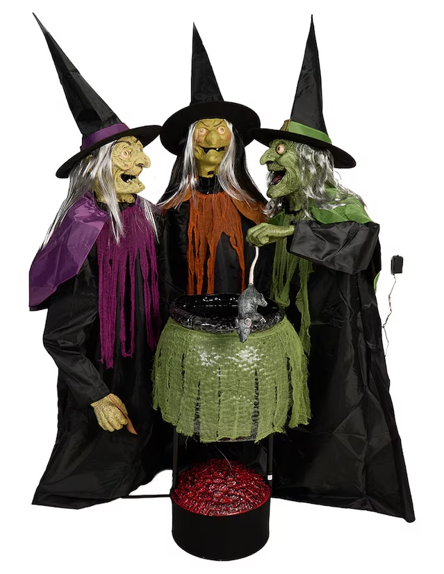 Figura decorativa de Halloween con forma de bruja 1171500822