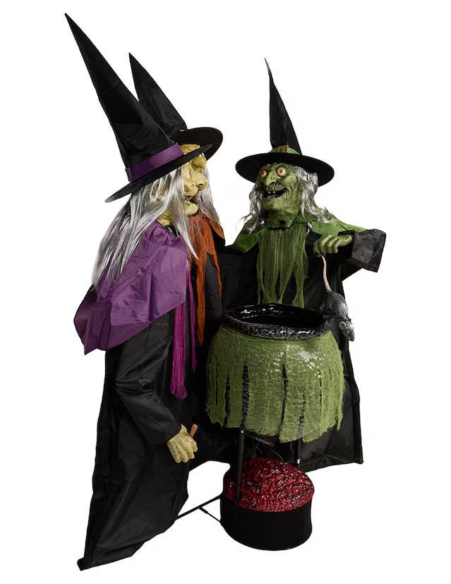 Figura decorativa de Halloween con forma de bruja 1171500822