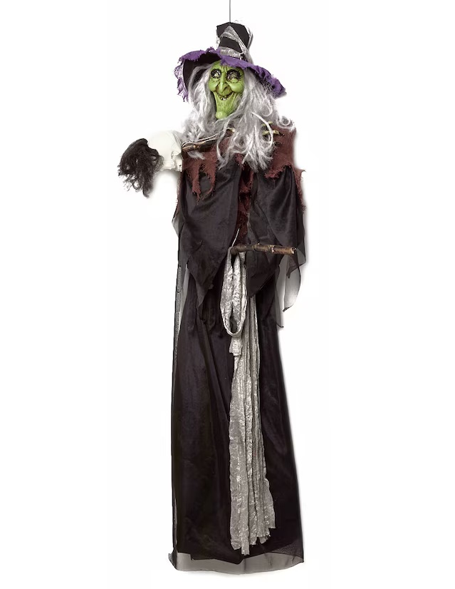 Figura decorativa de Halloween con forma de bruja 1170508831