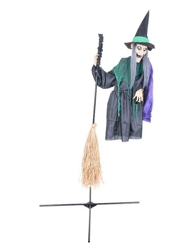 Figura decorativa de halloween con forma de bruja 1170508548