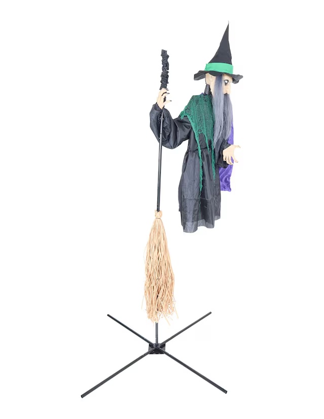 Figura decorativa de halloween con forma de bruja 1170508548