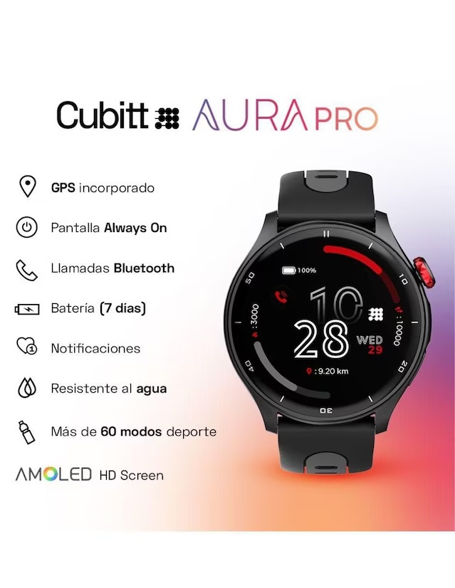 Smartwatch Aura Pro unisex con GPS 99985940022